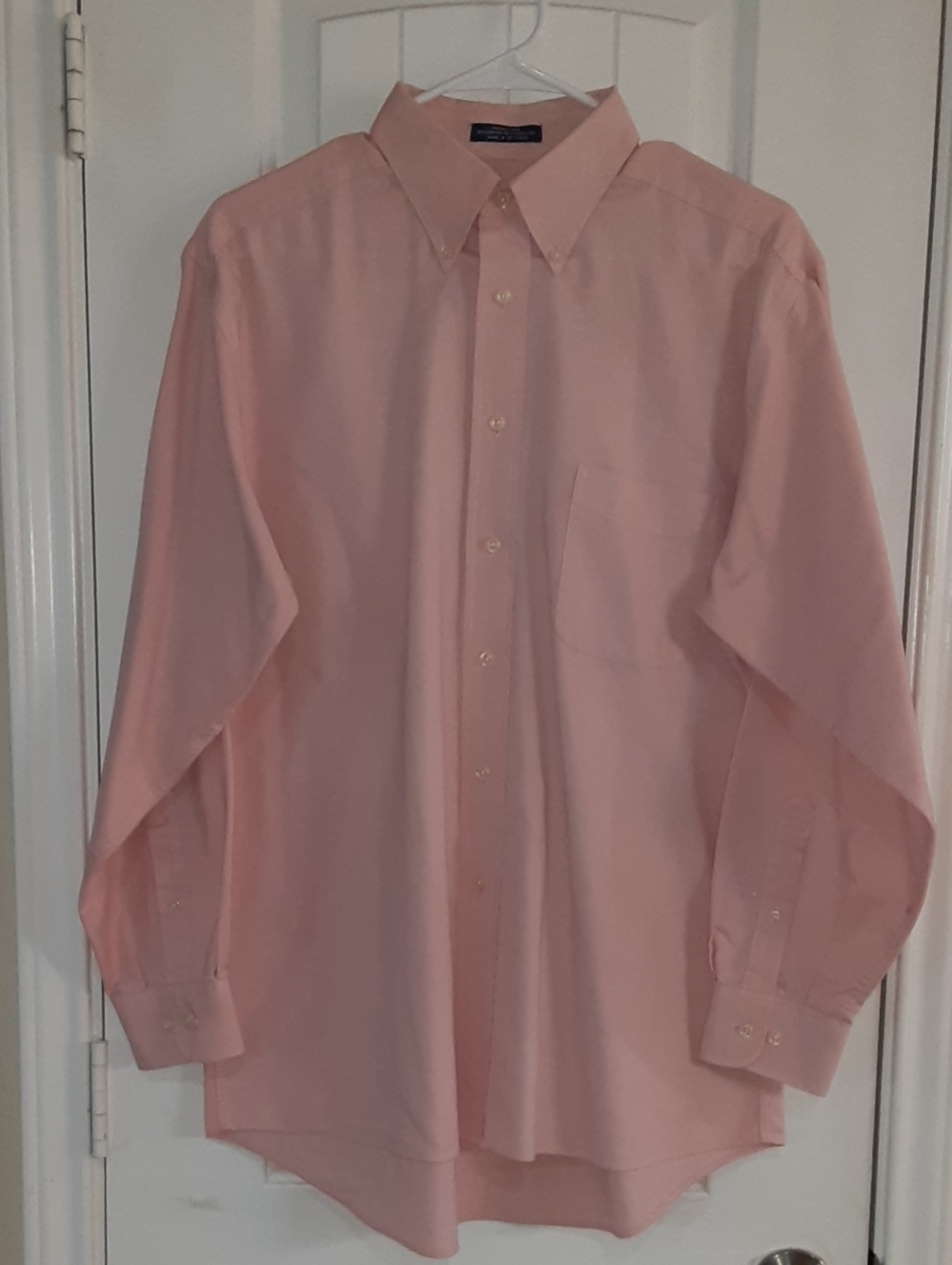 Barrington Light Pink Dress Shirt Men's 15.5 32/33 Medium Wrinkle Free EUC